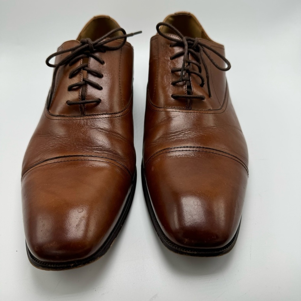 Florsheim Brown Corbetta Cap Toe Oxford Leather Mens Size 13 D - Picture 2 of 13